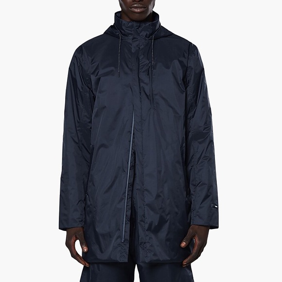 MENS RAINS Padded Nylon Coat NAVY LARGE - Picture 13 of 13